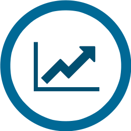 Chart Showing an Upward Trend Icon